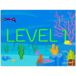 Divers Game using Pictoblox