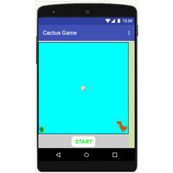 Cactus game using MIT App Inventor